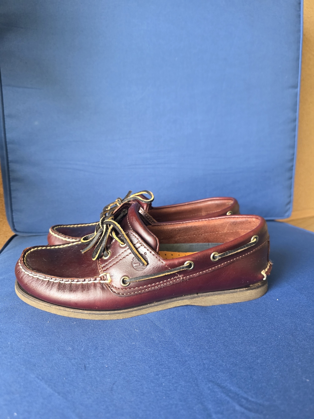 Timberland Men’s Y2K Classic Leather Boat Shoes Brown 8.5M
